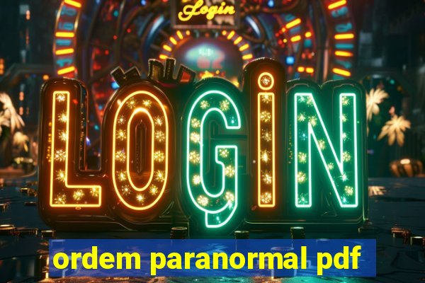 ordem paranormal pdf